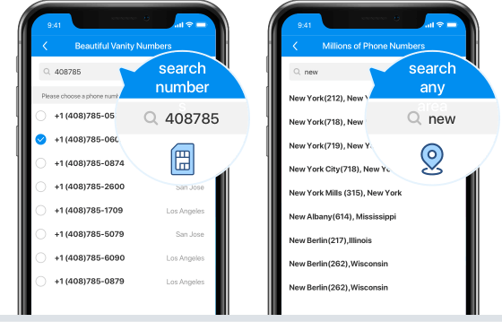 Dingtone app: standard registration with a virtual phone number